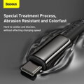 Baseus Type-C - Type-C cable Tungsten Gold Fast charging and data 100W (20V/5A) 2m Black (CATWJ-A01)