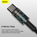 Baseus Type-C - Type-C cable Tungsten Gold Fast charging and data 100W (20V/5A) 2m Black (CATWJ-A01)