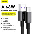 Baseus Type-C Superior series fast charging data cable 66W (11V/6A) 2m Black (CATYS-A01)