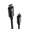 Baseus Type-C to Type-C Tungsten Gold Series Cable 480Mb/s, 240W, 1m, Black (CAWJ040001)