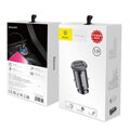 Baseus Car Charger Grain 3.1A Black (CCALL-ML01)