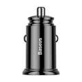 Baseus Car Charger Circular Plastic A+C PPS PD3.0 + QC4.0 + 30W Black (CCALL-YS01)
