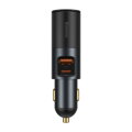 Baseus Car Charger Share Together C+U / Cigarette lighter socket, PPS, PD3.0, QC4.0+, SCP, 120W Gray(CCBT-C0G)