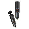 Baseus Car Charger Share Together C+U / Cigarette lighter socket, PPS, PD3.0, QC4.0+, SCP, 120W Gray(CCBT-C0G)