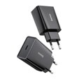 Baseus Travel Charger Speed Mini 1C Quick Charger 20W EU Black (CCFS-SN01)