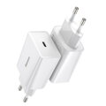 Baseus Travel Charger Speed Mini 1C Quick Charger 20W EU White (CCFS-SN02)