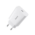 Baseus Travel Charger Speed Mini 1C Quick Charger 20W EU White (CCFS-SN02)