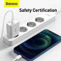 Baseus Travel Charger Speed Mini 1C Quick Charger 20W EU White (CCFS-SN02)