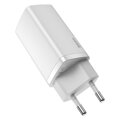 Baseus Travel Charger GaN2 Lite Quick Charger C+U QC 3.0 PD 3.0 65W EU White (CCGAN2L-B02)