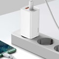 Baseus Travel Charger GaN2 Lite Quick Charger C+U QC 3.0 PD 3.0 65W EU White (CCGAN2L-B02)