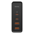 Baseus Travel Charger GaN2 Pro Quick wall charger C+C+U+U, PD 3.0, QC 4.0+, 100W EU Black (CCGAN2P-L01)