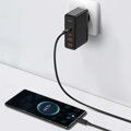 Baseus Travel Charger GaN2 Pro Quick wall charger C+C+U+U, PD 3.0, QC 4.0+, 100W EU Black (CCGAN2P-L01)