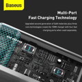 Baseus Travel Charger GaN2 Pro Quick wall charger C+C+U+U, PD 3.0, QC 4.0+, 100W EU White (CCGAN2P-L02)