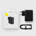 Baseus Travel Charger GaN5 Pro Quick wall charger C+U, PD3.0, QC4.0 +, AFC, 100W EU Black (CCGP090201)