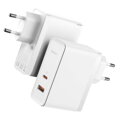 Baseus Travel Charger GaN5 Pro Quick wall charger C+U, PD3.0, QC4.0 +, AFC, 100W EU White (CCGP090202)