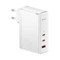 Baseus Travel Charger GaN5 Pro Fast wall charger, C+C+U, 140W White EU (CCGP100202)