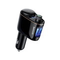 Baseus Car Charger Bluetooth FM Transmitter S-06, BT. 4.2, USB-A, Black (CCHC000001)