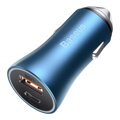 Baseus Car Charger Golden Contactor Pro Fast Type C / USB 40W, PD 3.0, QC 4.0+ SCP, FCP, AFC, Blue (CCJD-03)