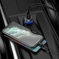 Baseus Car Charger Particular Digital Display C+U, PD 3.0 QC 4.0+, SCP, PPS, 5A, 65W Silver (CCKX-C0A)