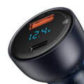 Baseus Car Charger Particular Digital Display C+U, PD 3.0 QC 4.0+, SCP, PPS, 5A, 65W Dark Gray (CCKX-C0G)