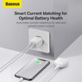 Baseus Travel Charger Compact wall Charger U+U, 10.5W EU White (CCXJ010202)