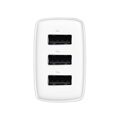 Baseus Travel Charger Compact wall Charger U+U+U, 17W EU White (CCXJ020102)