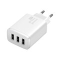Baseus Travel Charger Compact wall Charger U+U+U, 17W EU White (CCXJ020102)