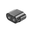 Baseus Car charger One to Two Cigarette Lighter(dual- lighter 80W+dual USB 3.1A) Black (CRDYQ-01)
