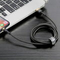 Baseus Lightning Cafule Cable 2.4A 1m Gold + Black (CALKLF-BV1)