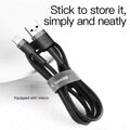 Baseus Lightning Cafule Cable 1.5A 2m Gray + Black (CALKLF-CG1)