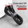 Baseus Micro USB Cafule Cable 2.4A 1m Red + Black (CAMKLF-B91)