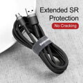 Baseus Micro USB Cafule Cable 2.4A 1m Gray + Black (CAMKLF-BG1)