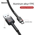 Baseus Micro USB Cafule Cable 1.5A 2m Gray + Black (CAMKLF-CG1)