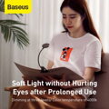 Baseus Home Comfort Reading Mini Clip Lamp + charing cable, 400 mAh, 4000K, 3W Dark Gray (DGRAD-0G)