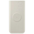 Samsung Power Bank with Wireless Quick Charge C+C (with Type-C to Type-C cable 0,20m), 25W, 10000 mAh, Beige (EB-U2510XUEGEU)