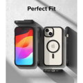 Ringke iPhone 15 Plus Case Fusion Bold Magnetic Matte Clear/ Black