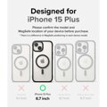 Ringke iPhone 15 Plus Case Fusion Bold Magnetic Matte Clear/ Black