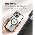 Ringke iPhone 15 Plus Case Fusion Bold Magnetic Matte Clear/ Black