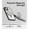 Ringke iPhone 15 Plus Case Fusion Bold Magnetic Matte Clear/ Black