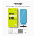 Ringke iPhone 15 Plus Screen Protector Premium Tempered Glass 9H with installation jig Transparent
