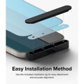 Ringke iPhone 15 Plus Screen Protector Premium Tempered Glass 9H with installation jig Transparent