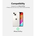 Ringke iPhone 15 Plus Screen Protector Premium Tempered Glass 9H with installation jig Transparent