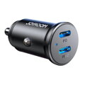 Joyroom Car Charger Mini, C+C, 30W, Black (JR-CCN06)