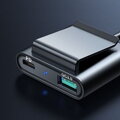 Joyroom Car Charger 5-in-1, C+C+U+U+U, QC 3.0, PD 3.0, FCP, AFC, 12V/24V, 72W, Black (JR-CL05)