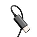 Joyroom Earphone Wired In-Ear Metal Headphones with Remote and Microphone, Type-C USB, Black EU (JR-EC07)