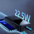 Joyroom Power Bank with Digital Display C+U+U, PD 22.5W, 20000 mAh with Micro-USB input, Black (JR-QP192)