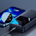Joyroom Power Bank with Digital Display C+U+U, PD 22.5W, 20000 mAh with Micro-USB input, Black (JR-QP192)