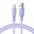 Joyroom USB - Type-C Multi-Color Series Fast Charging and Data Cable, 100W, 1m, Purple (S-A34)