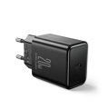 Joyroom Travel Charger Type-C, PD 20W with Type-C to Lightning cable, 1m, Black (JR-TCF06)