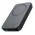 Joyroom Power Bank Magnetic Wireless charging, MagSafe, C+U, PD 20W, 10000 mAh, with USB - Lightning cable (0.25m) Black (JR-W020)